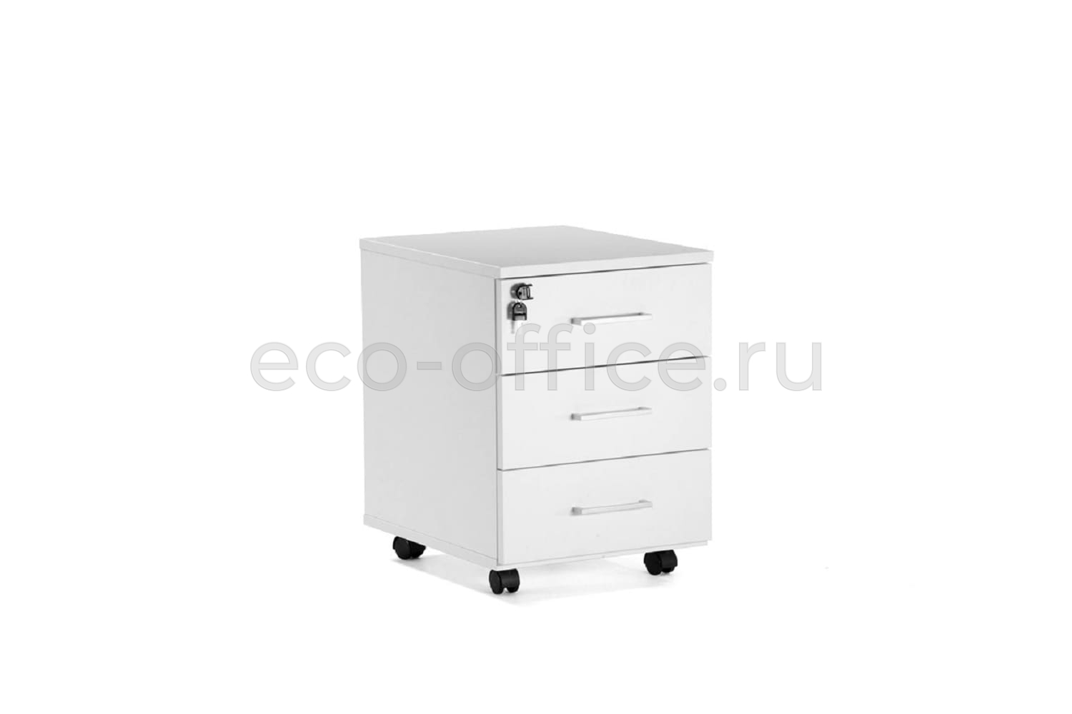 Тумба подкатная TOUR Basic 80T004 W3W3 alum Белый купить в Екатеринбурге