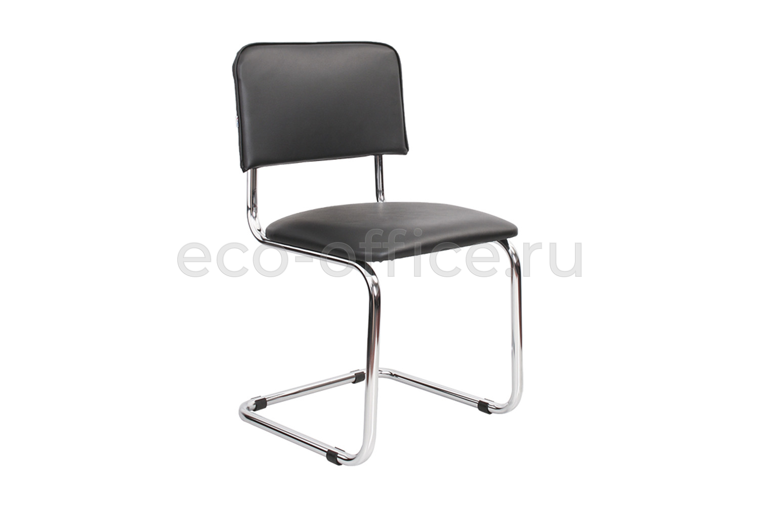 Стул SYLWIA Chrome 450320/V4 Чёрная экокожа купить в Екатеринбурге