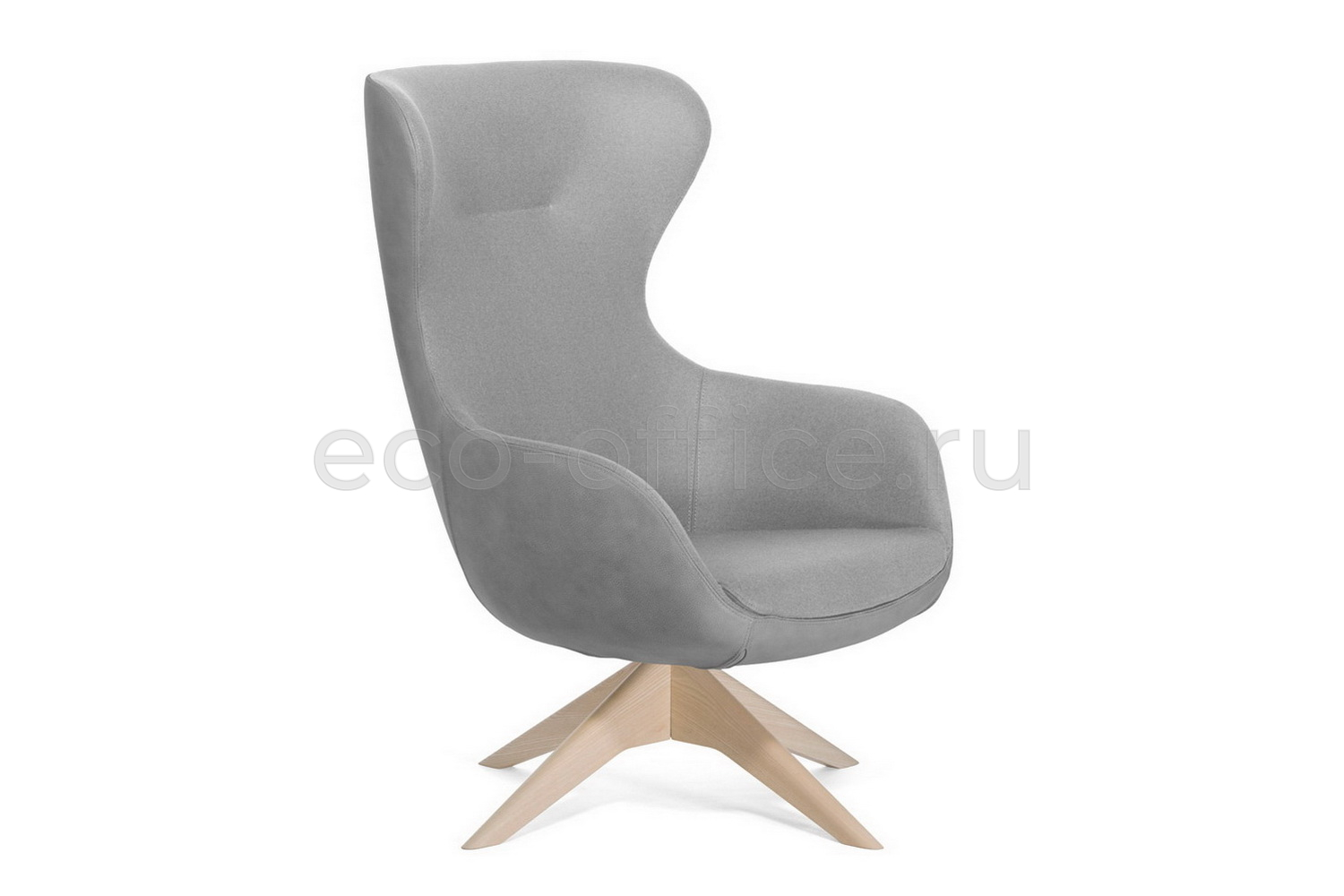 Офисное кресло Profoffice ELEGANCE WOOD на крестовине Серый войлок купить в Екатеринбурге