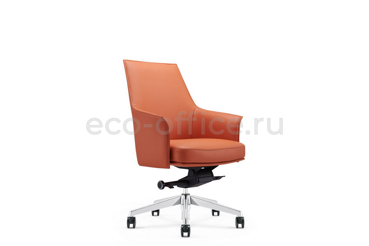 Кресло руководителя RV Design ROSSO-M B1918 Оранжевая кожа купить в Екатеринбурге