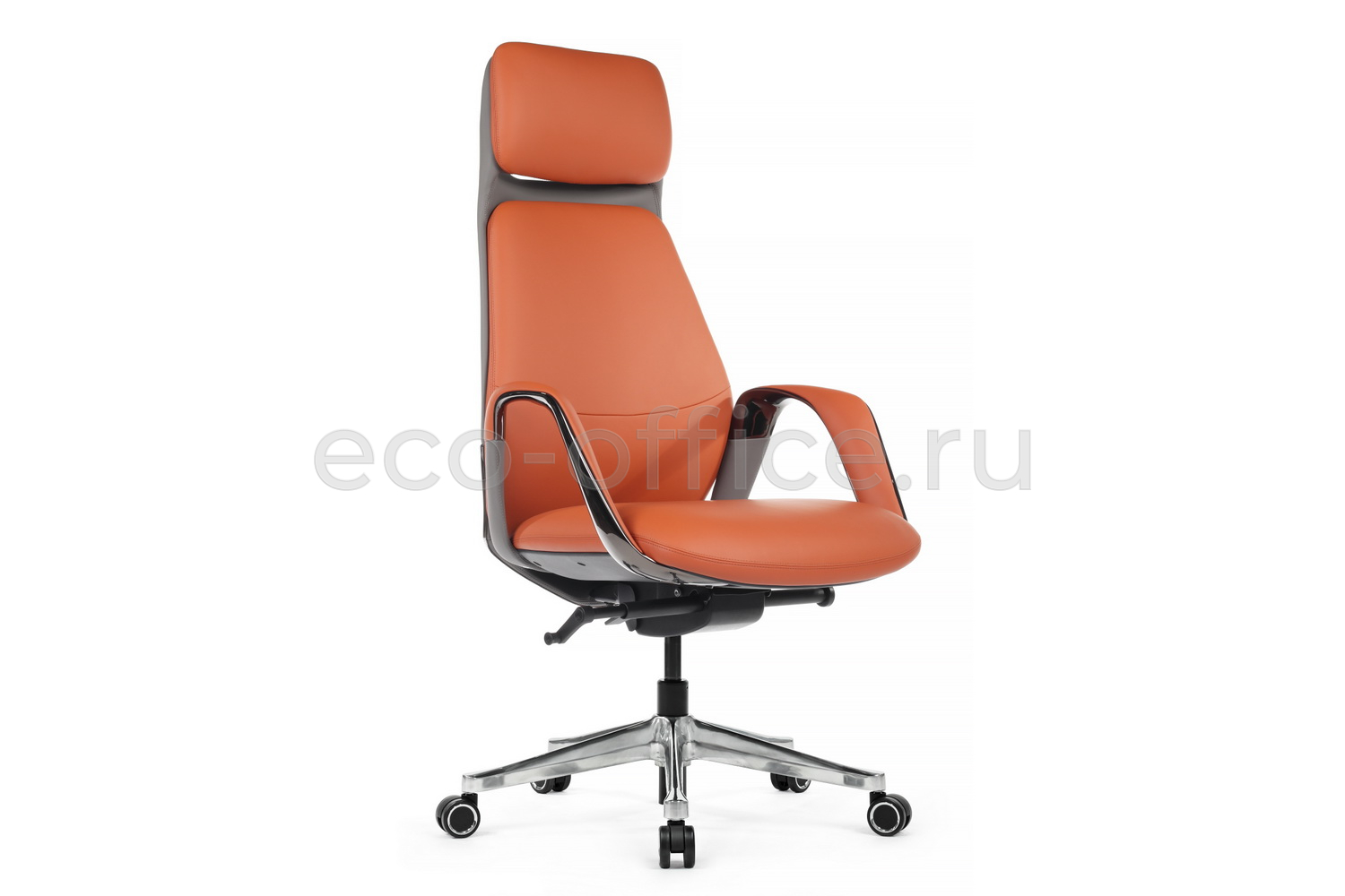 Кресло руководителя RV Design NAPOLI YZPN-YR020 Оранжевая кожа купить в Екатеринбурге