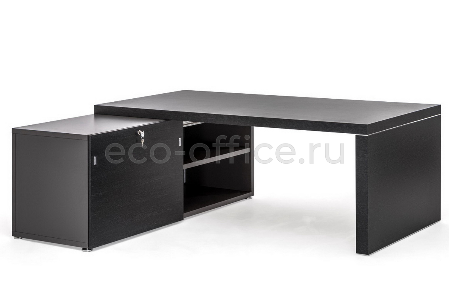 Стол SX/DX на широкой опоре TITANO PTI9920010C35WH Черное Дерево купить в Екатеринбурге