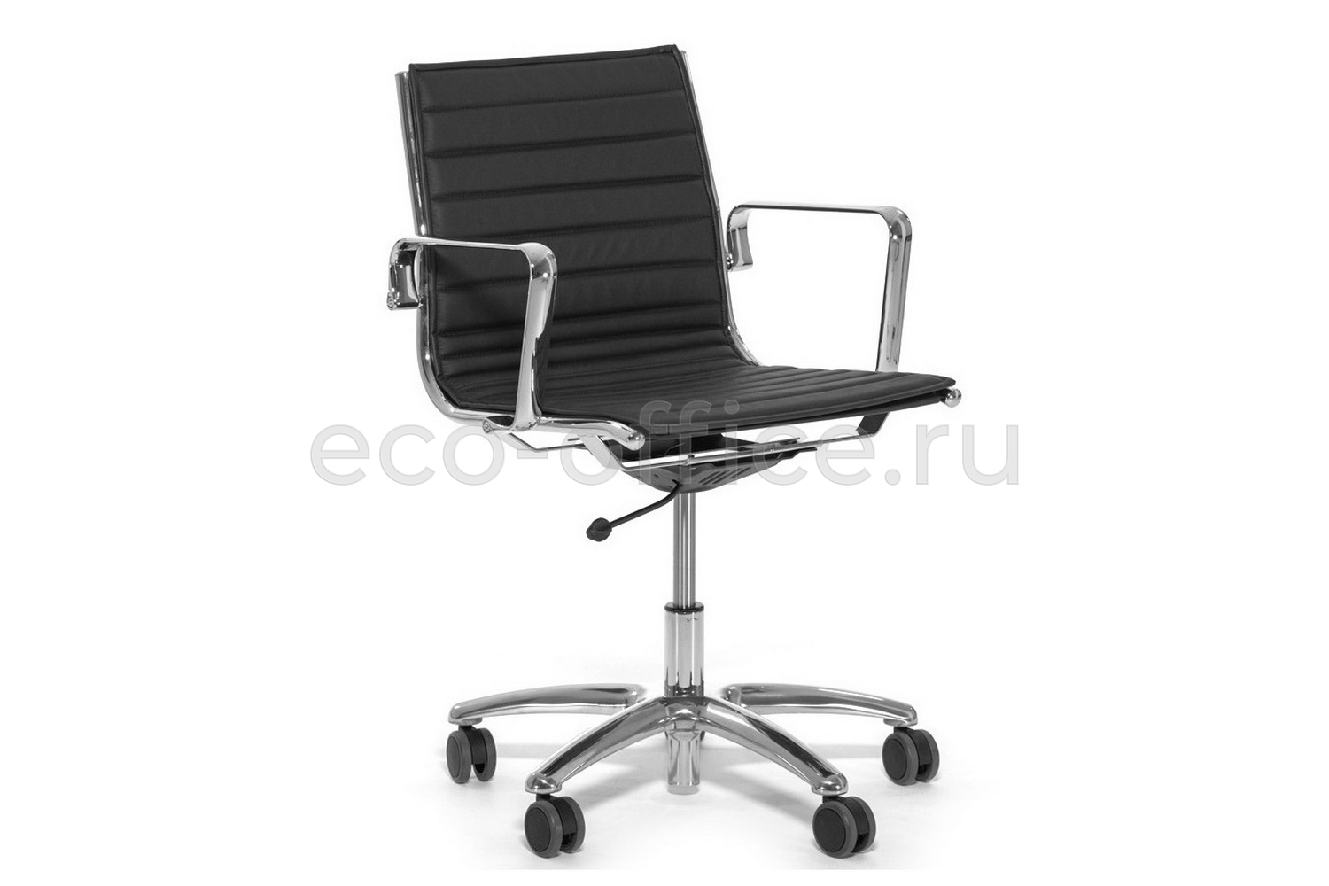 Кресло офисное Luxy LIGHT B Чёрная кожа купить в Екатеринбурге