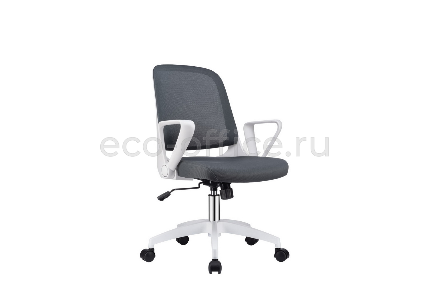 Кресло офисное RV Design W-158 Белый пластик / Серая сетка купить в Екатеринбурге