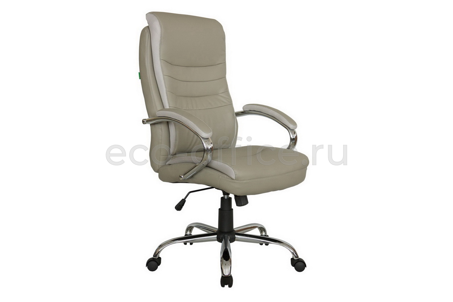 Кресло руководителя RV Chair HOOP 9131 Серо-бежевая экокожа купить в Екатеринбурге