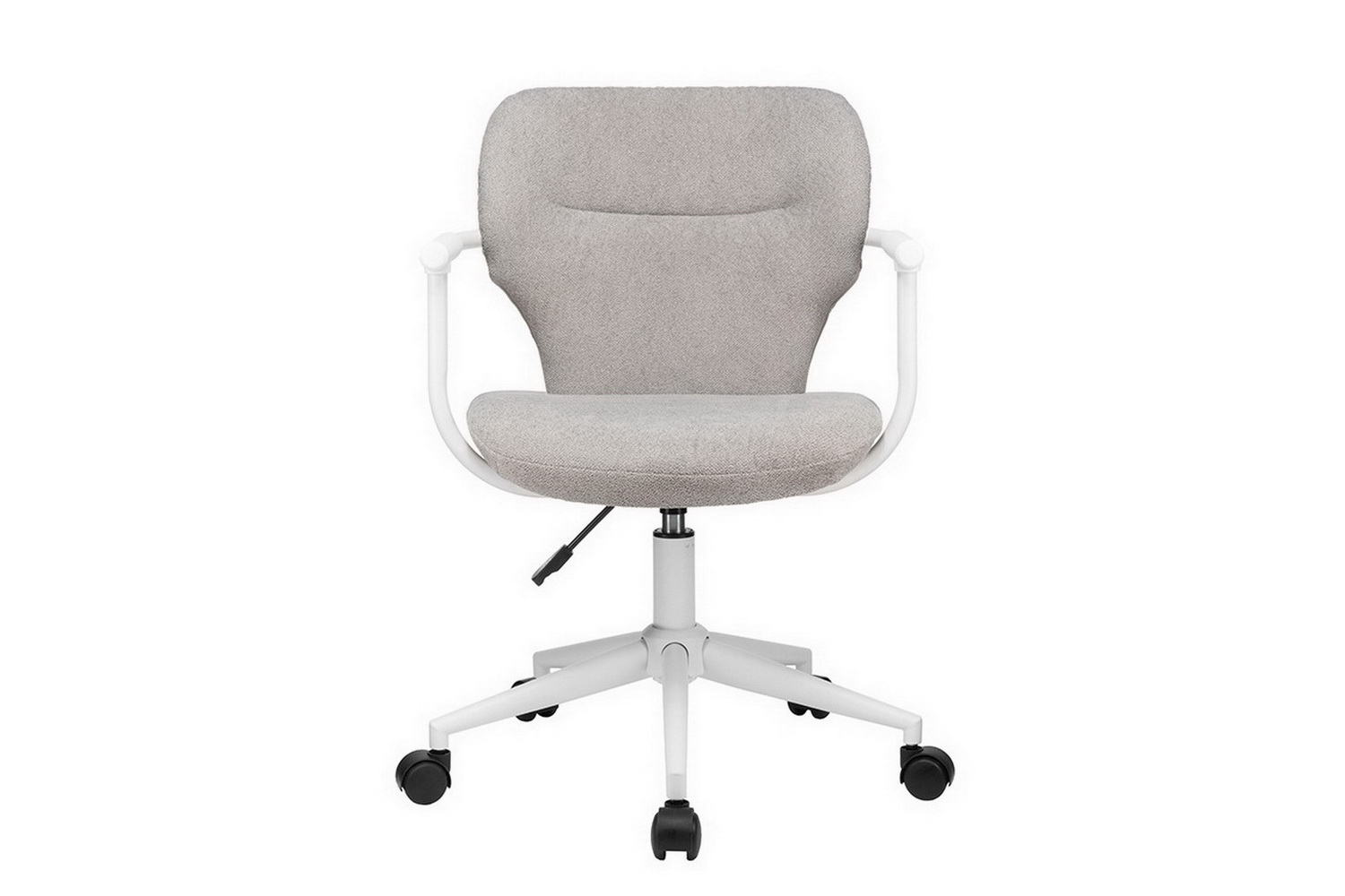 кресло eco-chair patrick w-237 серая ткань / белый каркас фото