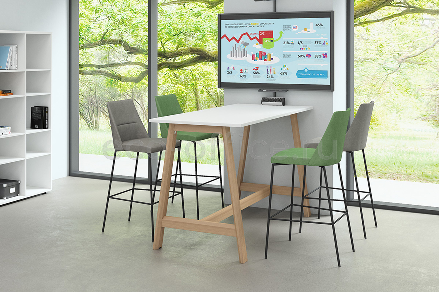 Столы для переговоров ARTWOOD High Белый купить в Екатеринбурге