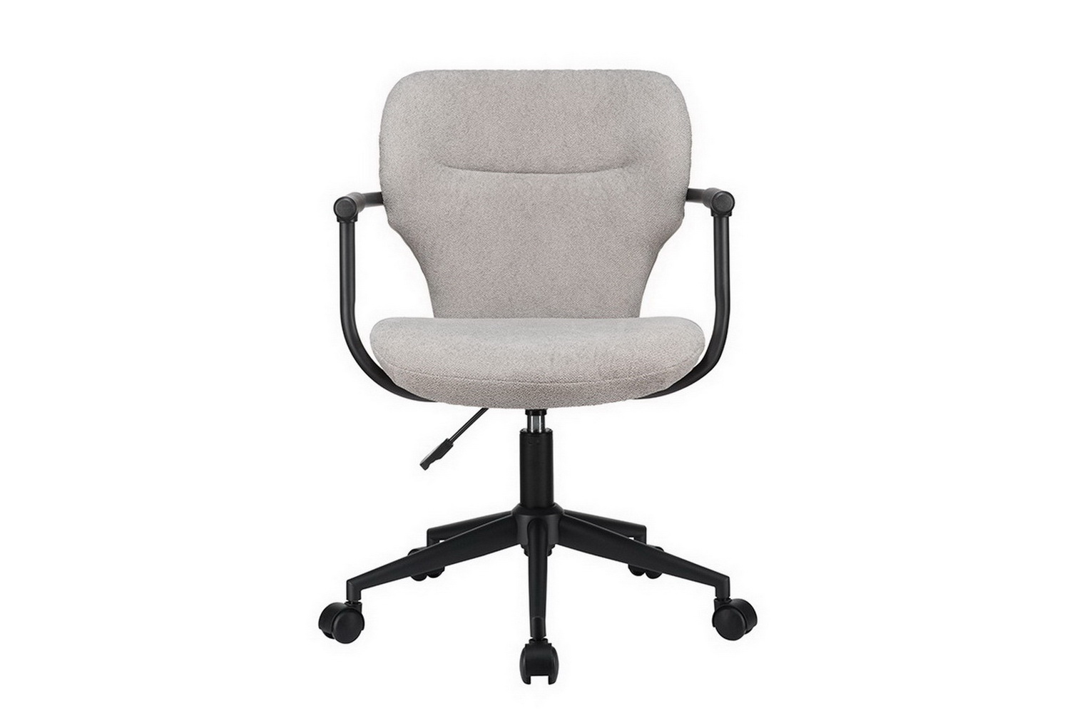 кресло eco-chair patrick w-237 серая ткань / чёрный каркас фото