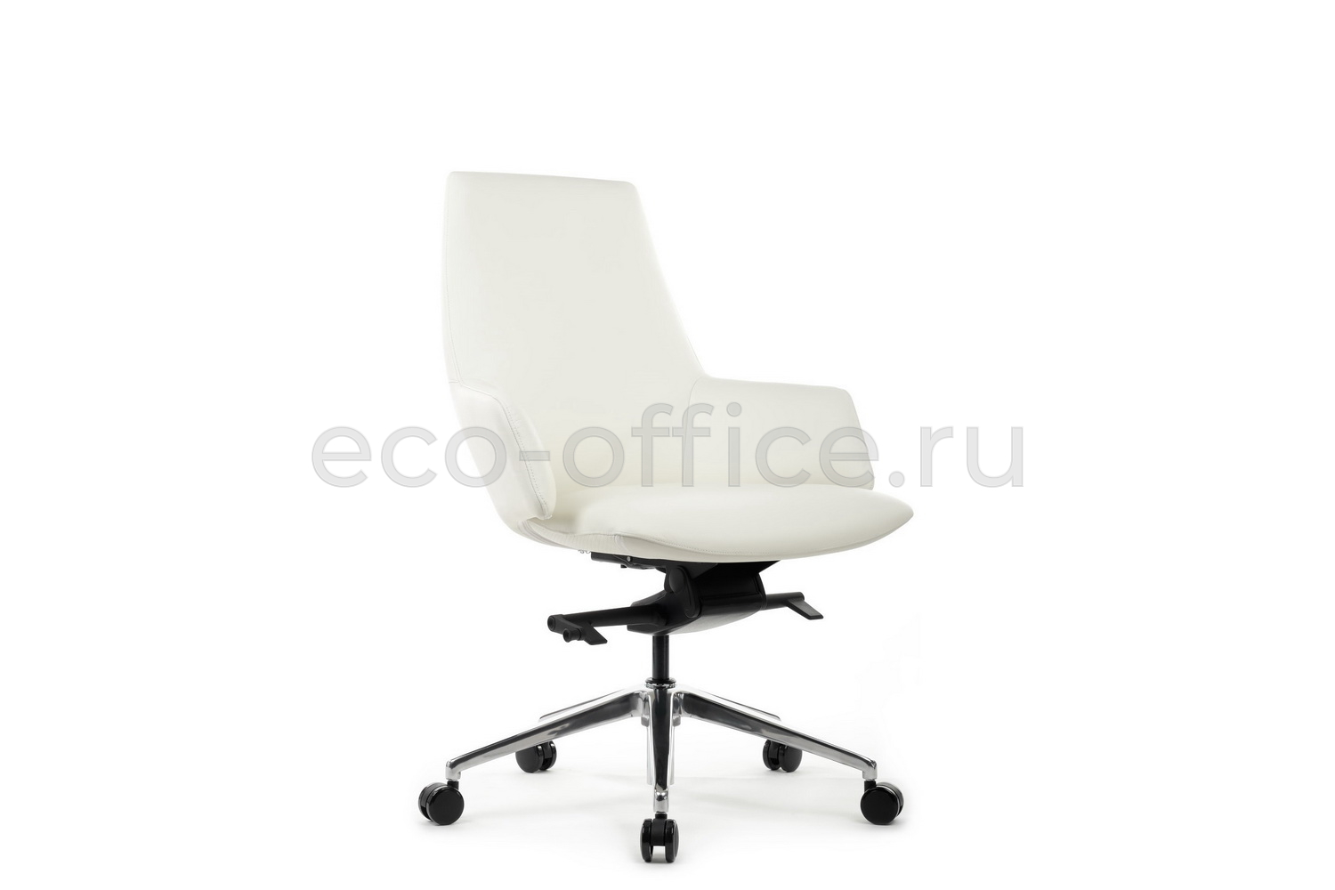 Кресло руководителя RV Design SPELL-M B1719 Белая кожа купить в Екатеринбурге