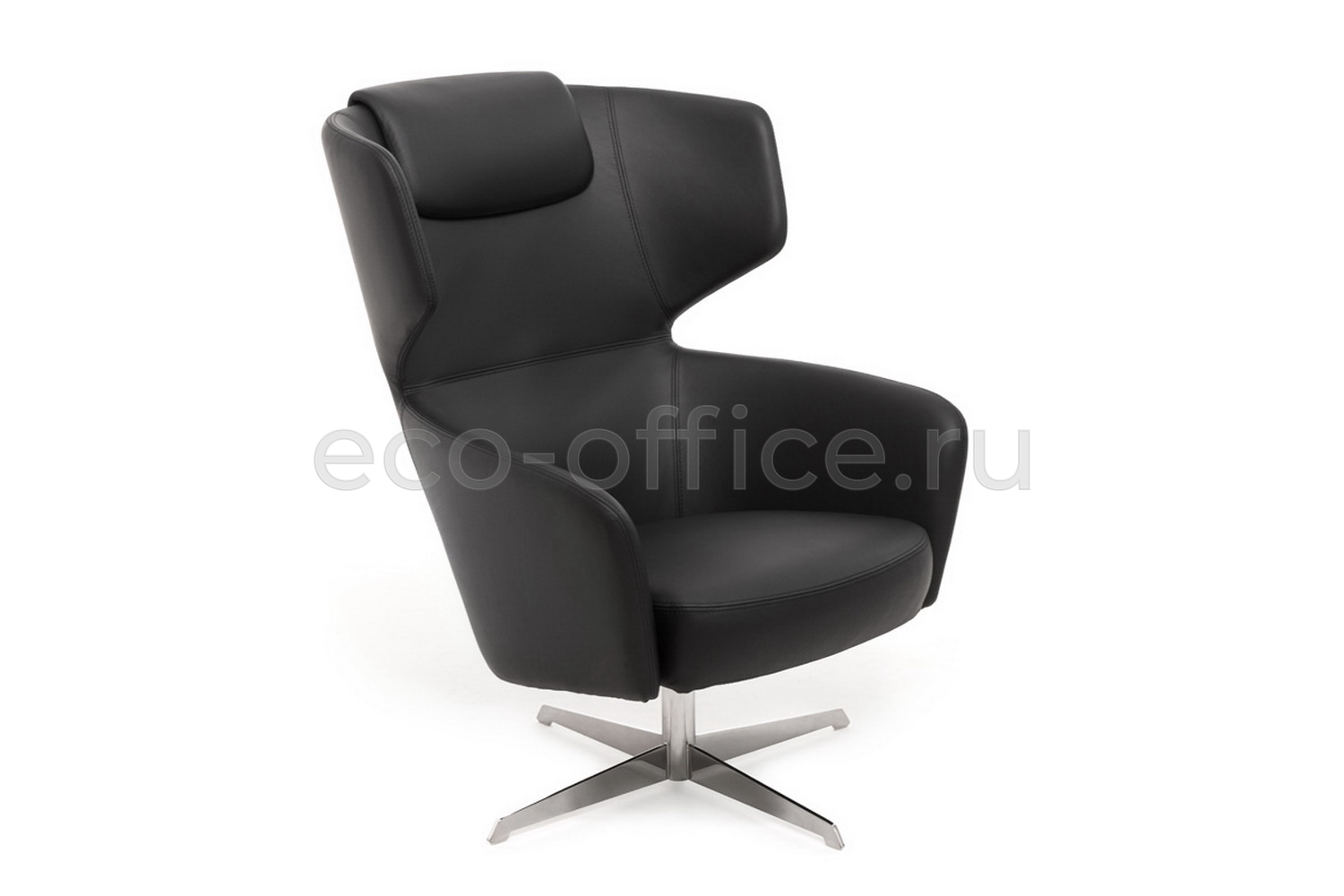 Кресло Profoffice VENTO High R7 Dakota Black Чёрная кожа купить в Екатеринбурге
