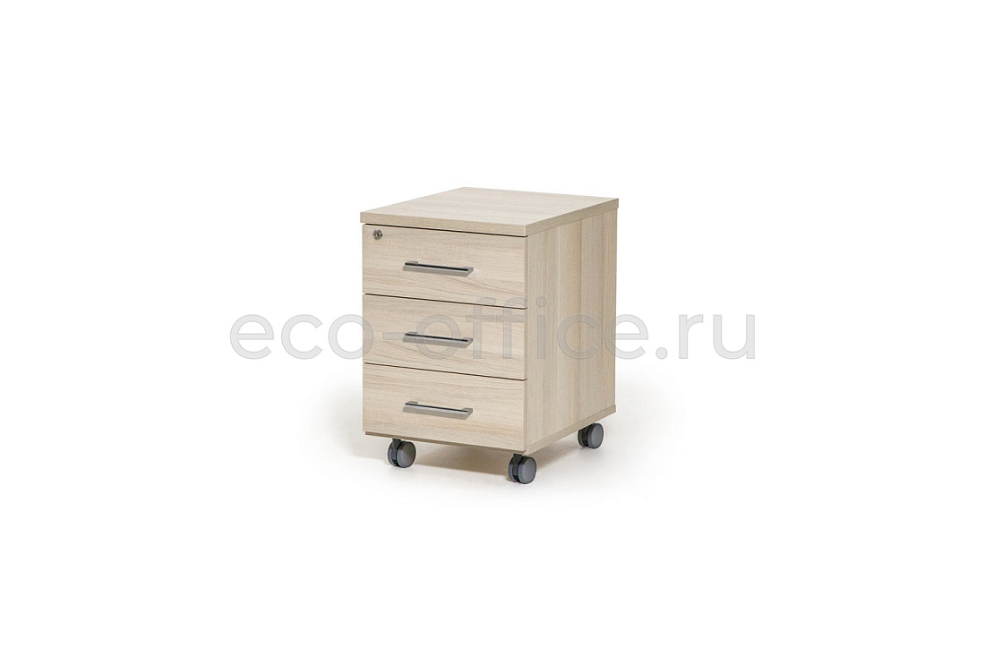 Тумба подкатная 3 ящика FE/RO 72T002 DYDY Дуб Светлый купить в Екатеринбурге