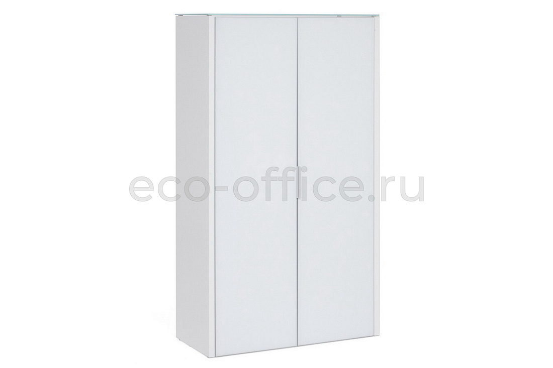 Шкаф для бумаг 2 двери GALA LIB2/980 + LIBW/980 WHITE crvGLASS купить в Екатеринбурге
