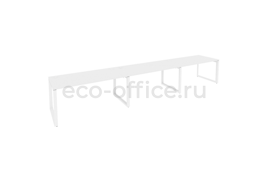 Рабочая станция на O-образном м/к ONIX O.MO-RS-3.4.8 Белый Бриллиант / Белый металл  купить в Екатеринбурге