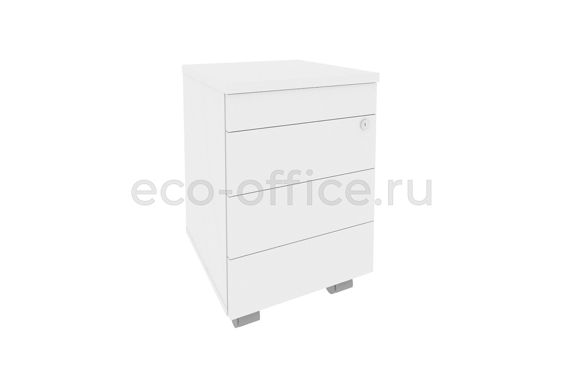 Тумба мобильная (TIP-ON) ONIX O.TM-3 TIP Белый Бриллиант купить в Екатеринбурге