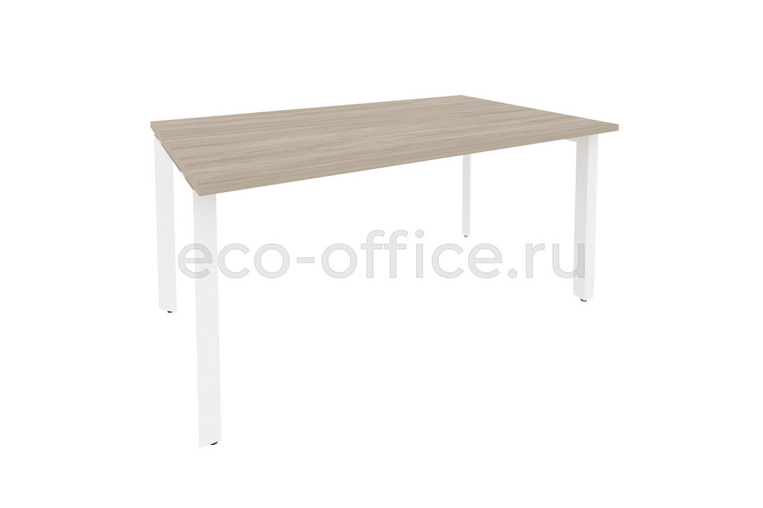 Стол переговорный (1 столешница) ONIX O.MP-PRG-1.4 Дуб Аттик / Белый металл  купить в Екатеринбурге