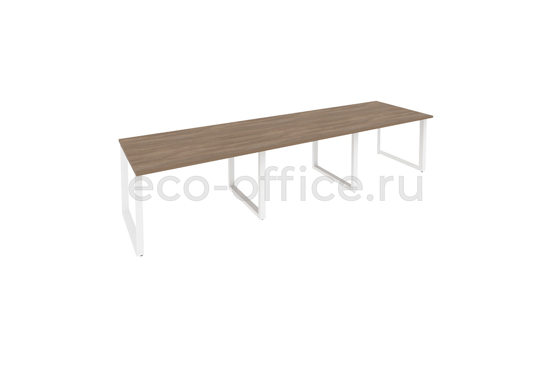 Стол переговорный (3 столешницы) ONIX O.MO-PRG-3.2 Дуб Аризона / Белый металл  купить в Екатеринбурге