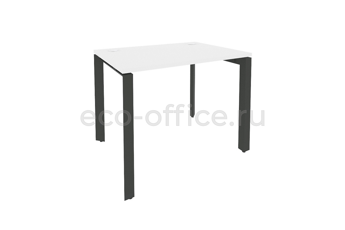 Стол рабочий на П-образном м/к ONIX O.MP-SP-1.7 Белый Бриллиант / Антрацит металл  купить в Екатеринбурге