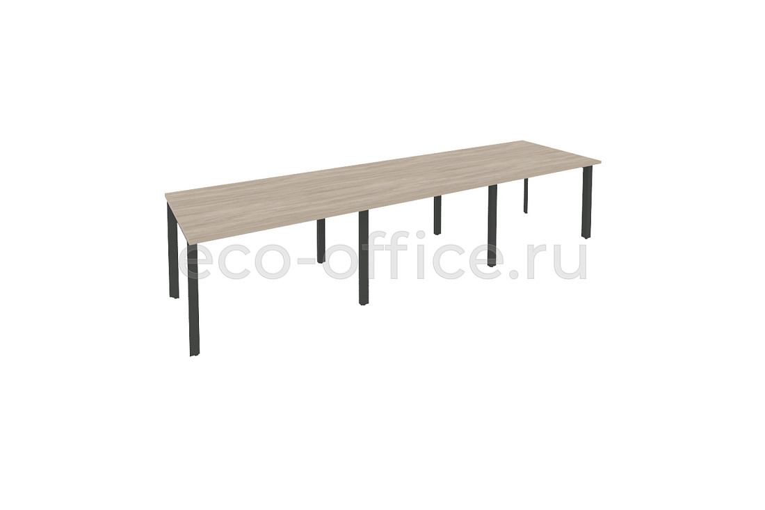 Стол переговорный (3 столешницы) ONIX O.MP-PRG-3.2 Дуб Аттик / Антрацит металл  купить в Екатеринбурге