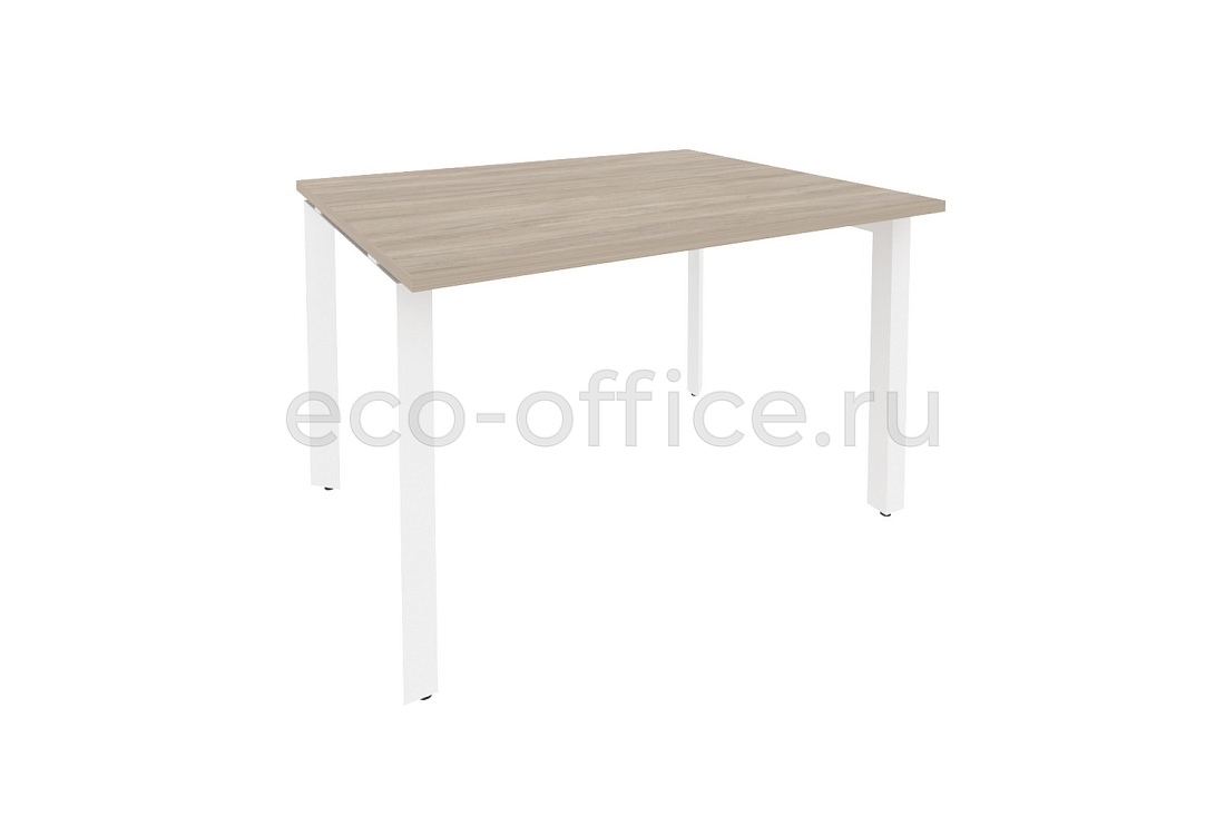 Стол переговорный (1 столешница) ONIX O.MP-PRG-1.2 Дуб Аттик / Белый металл  купить в Екатеринбурге