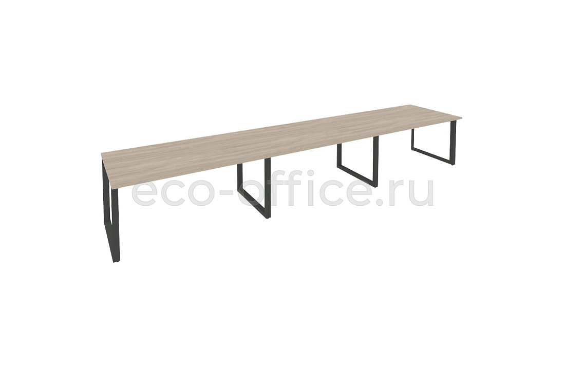 Стол переговорный (3 столешницы) ONIX O.MO-PRG-3.4 Дуб Аттик / Антрацит металл  купить в Екатеринбурге