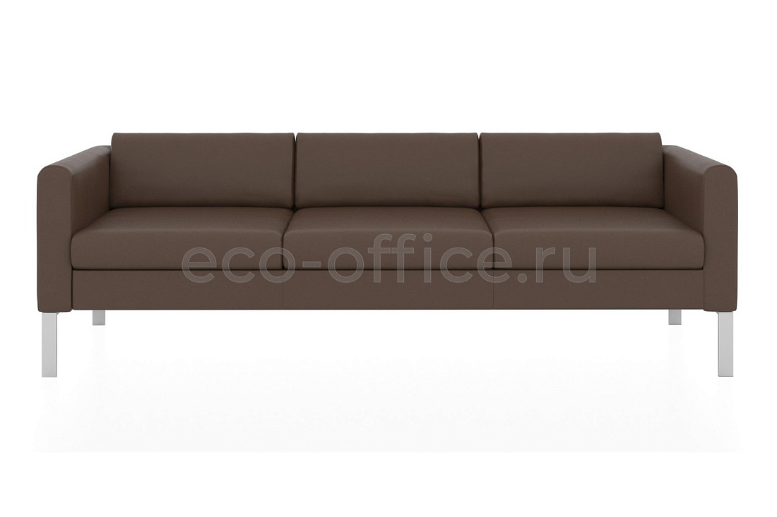 Трехместный диван МОДЕРН экокожа Euroline 924 Терракотовый купить в Екатеринбурге