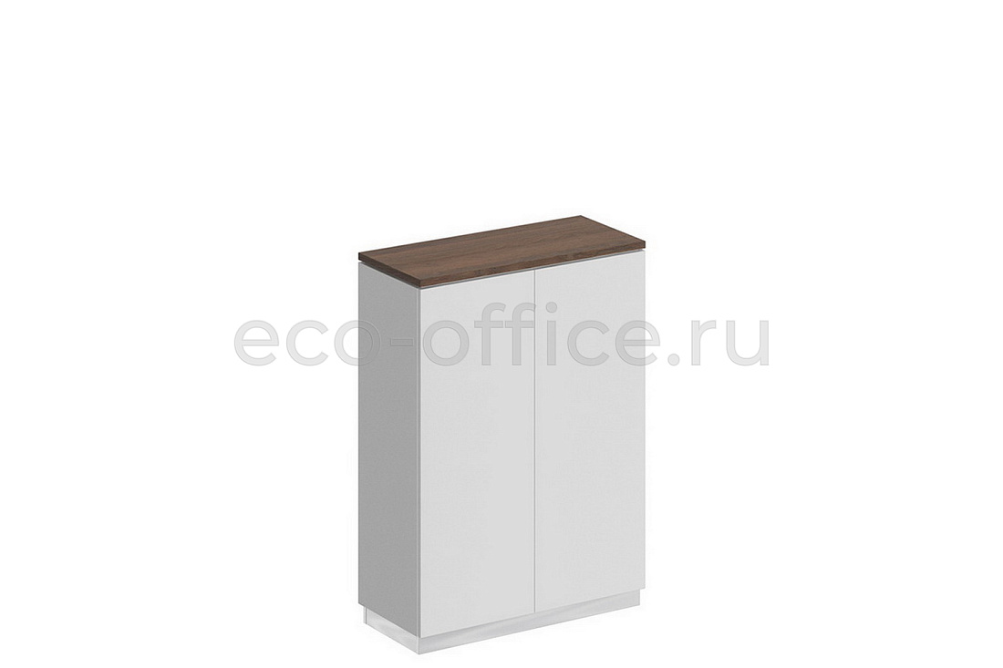 Шкаф для документов закрытый средний CITY СИ 318 Дуб Гладстоун темный / Белый / Белый   стоимость