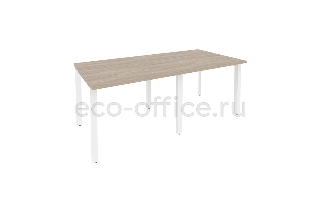 Стол переговорный (2 столешницы) ONIX O.MP-PRG-2.1 Дуб Аттик / Белый металл  купить в Екатеринбурге
