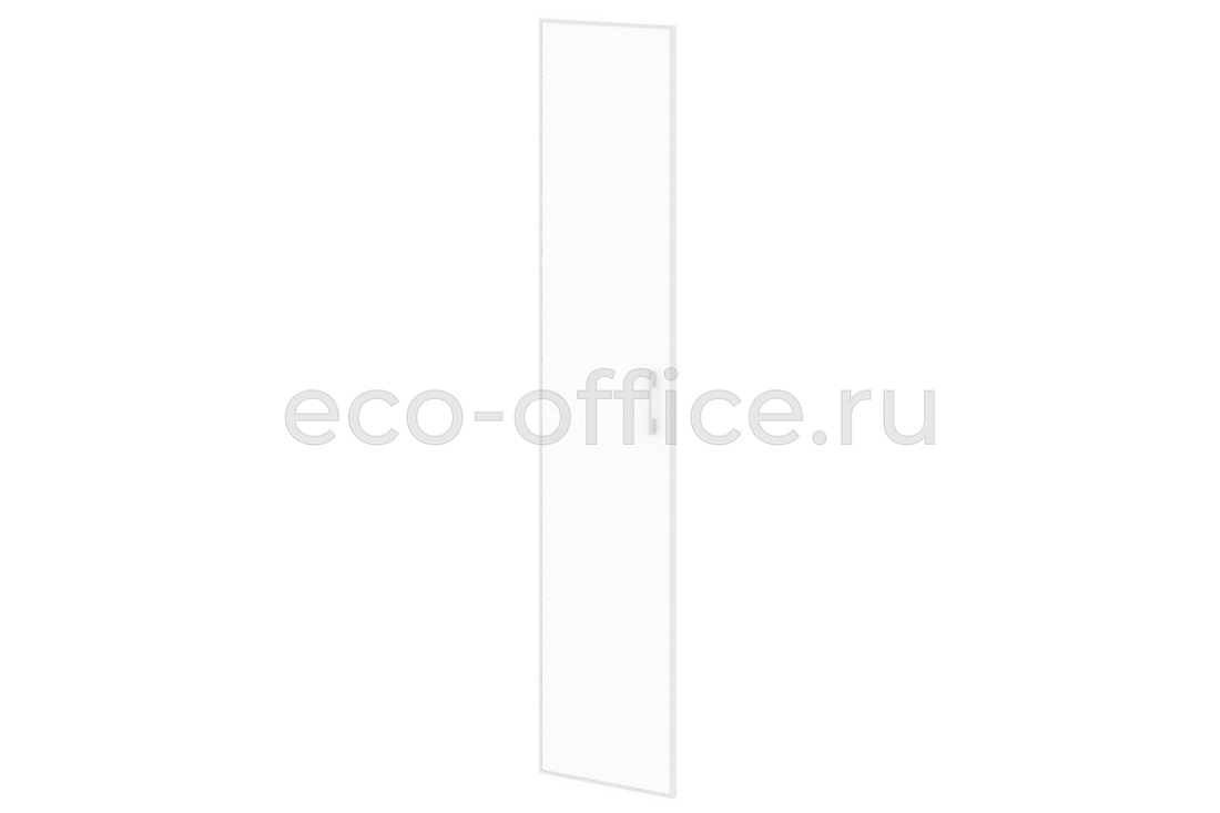 Дверь высокая стеклянная левая YALTA LT.S-1 R (L) white Белое стекло купить в Екатеринбурге