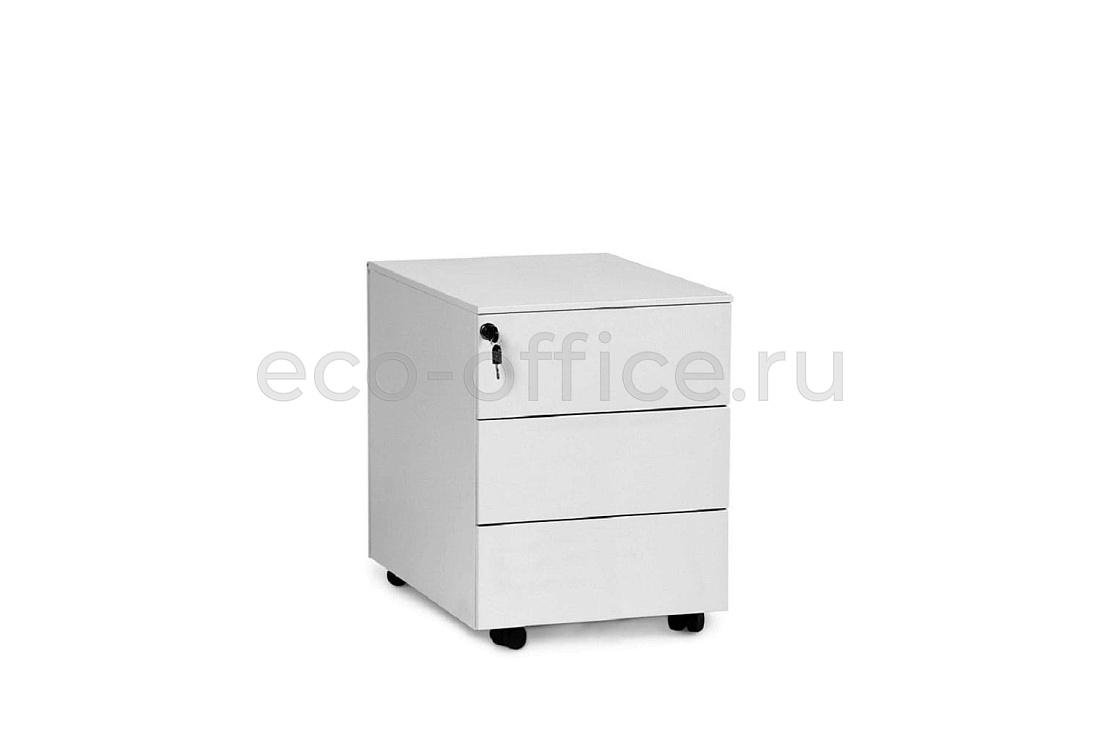 Тумба мобильная 3 ящика UNI CP3 BI / 5133335901 Белый купить в Екатеринбурге