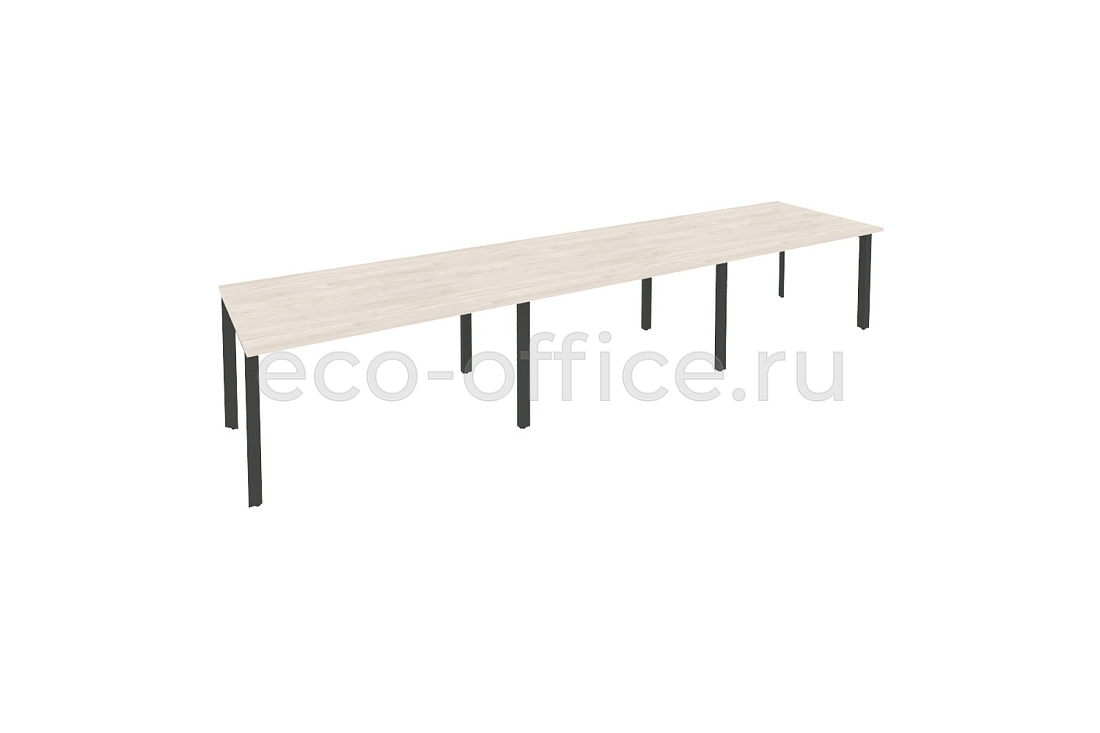 Стол переговорный (3 столешницы) ONIX O.MP-PRG-3.3 Денвер Светлый / Антрацит металл купить в Екатеринбурге