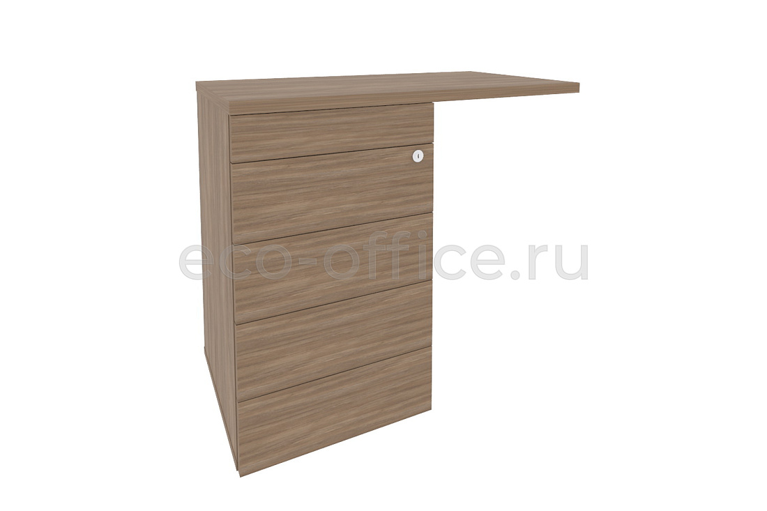 Тумба приставная (TIP-ON) (универсальная л/пр) ONIX O.TPU-4 TIP Дуб Аризона купить в Екатеринбурге