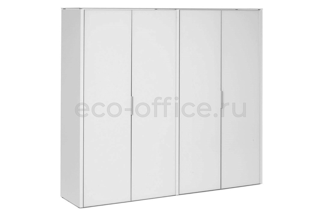Шкаф для бумаг 4 двери GALA LIB4/980 +2*LIBW/980 WHITE crvGLASS купить в Екатеринбурге