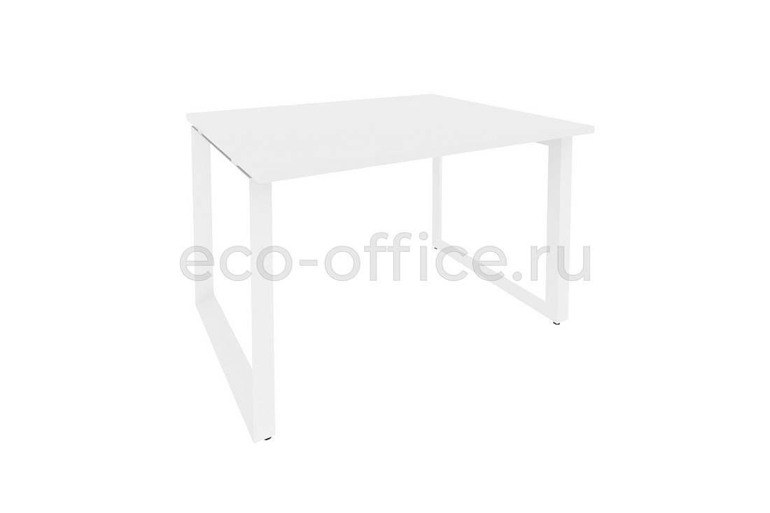 Стол переговорный (1 столешница) ONIX O.MO-PRG-1.2 Белый Бриллиант / Белый металл  купить в Екатеринбурге