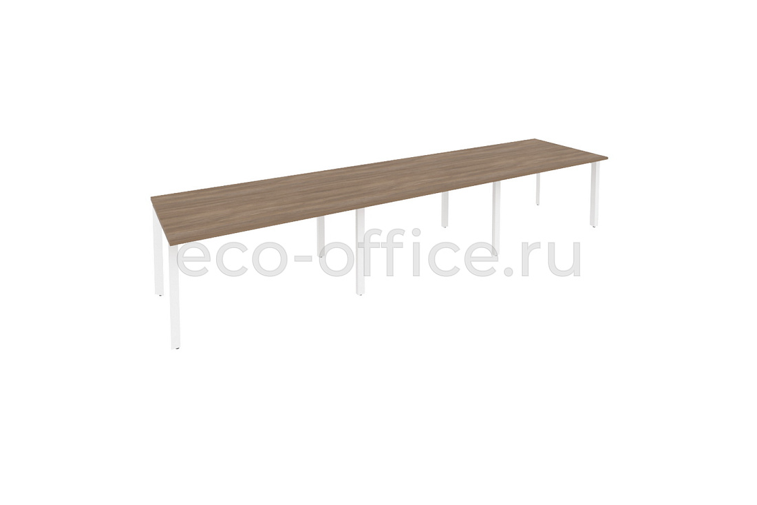 Стол переговорный (3 столешницы) ONIX O.MP-PRG-3.3 Дуб Аризона / Белый металл  купить в Екатеринбурге