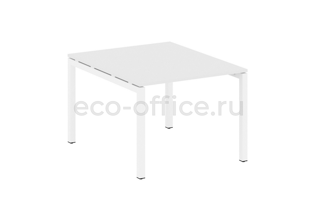 Стол переговорный (1 столешница) METAL SYSTEM QUATTRO 5x5 50БП.ПРГ-1.1 Белый / Белый металл купить в Екатеринбурге