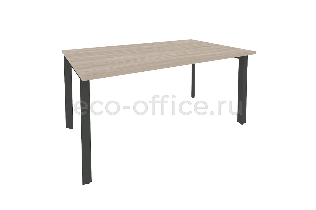 Стол переговорный (1 столешница) ONIX O.MP-PRG-1.4 Дуб Аттик / Антрацит металл  купить в Екатеринбурге
