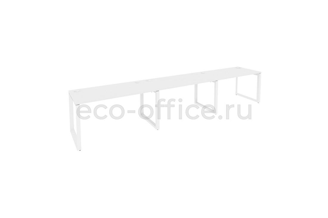 Рабочая станция на O-образном м/к ONIX O.MO-RS-3.3.7 Белый Бриллиант / Белый металл  купить в Екатеринбурге
