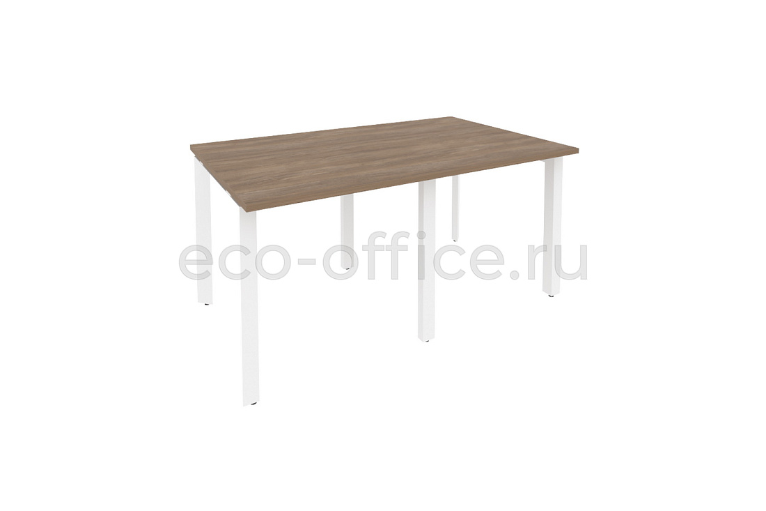 Стол переговорный (2 столешницы) ONIX O.MP-PRG-2.0 Дуб Аризона / Белый металл  купить в Екатеринбурге