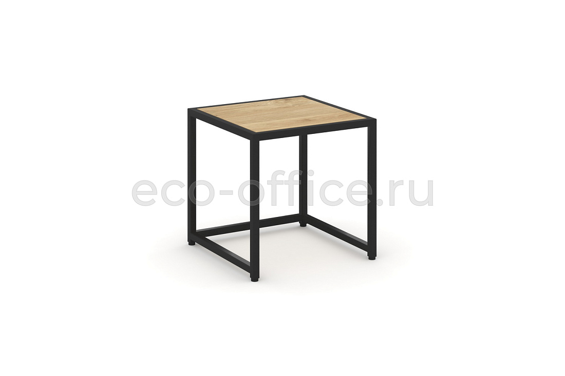 Стол журнальный LOFT VR.L-SJK-40 Тиквуд Светлый / Чёрный металл купить в Екатеринбурге