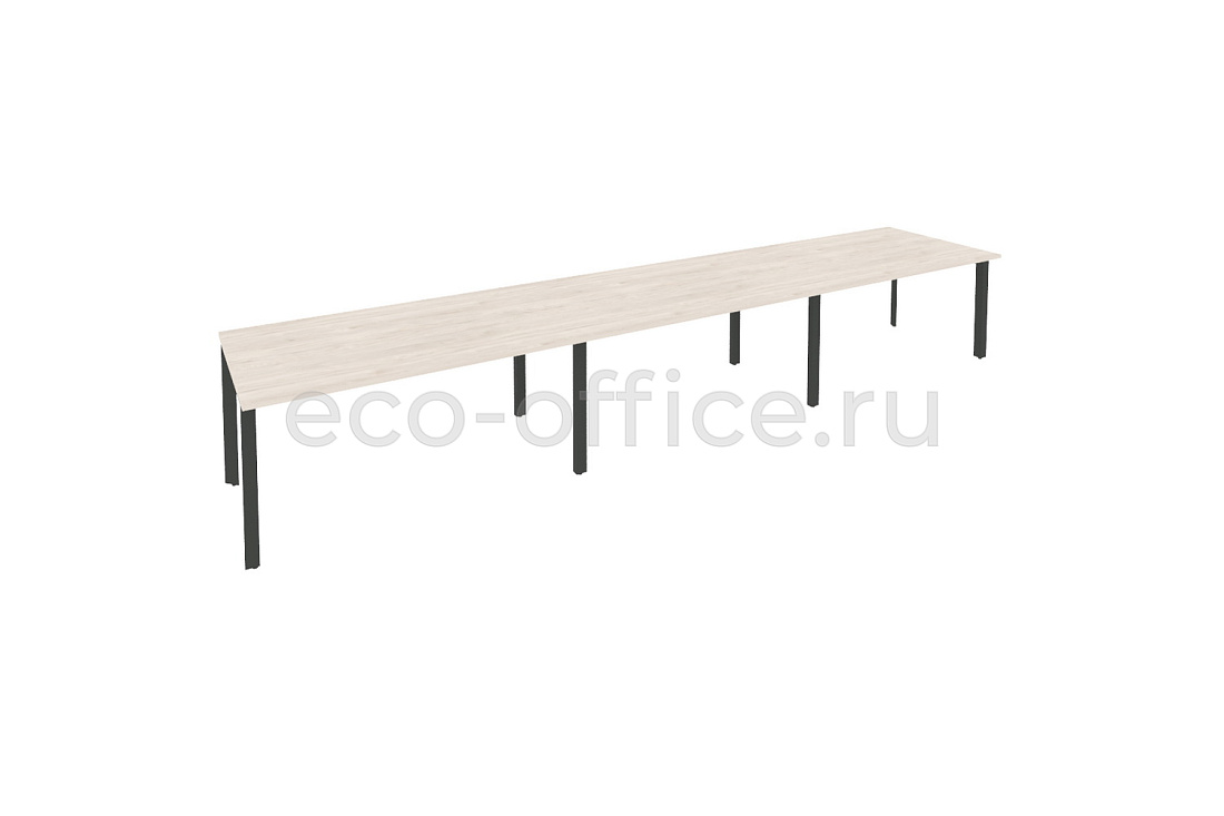 Стол переговорный (3 столешницы) ONIX O.MP-PRG-3.4 Денвер Светлый / Антрацит металл купить в Екатеринбурге