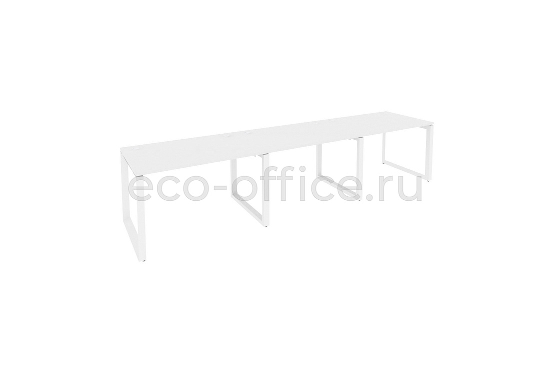 Рабочая станция на O-образном м/к ONIX O.MO-RS-3.2.8 Белый Бриллиант / Белый металл  купить в Екатеринбурге