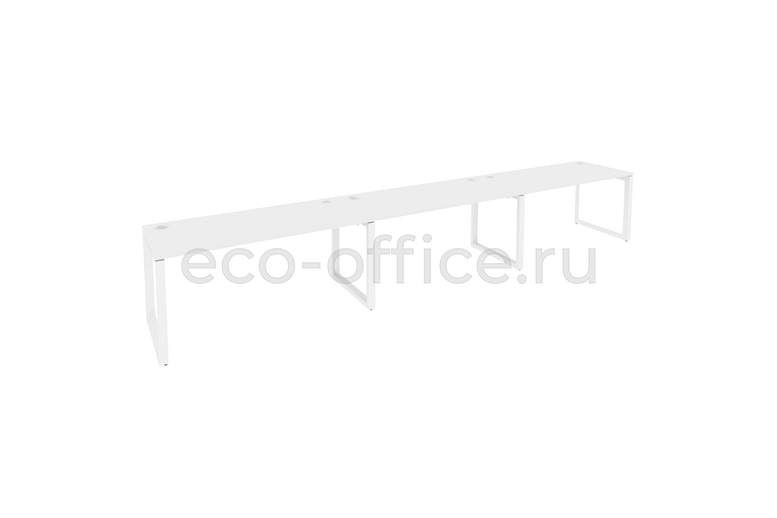 Рабочая станция на O-образном м/к ONIX O.MO-RS-3.4.7 Белый Бриллиант / Белый металл  купить в Екатеринбурге
