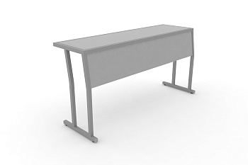 Стол учебный трехместный с царгой DESK DK-1500SP Серый / Серый Металл купить в Екатеринбурге