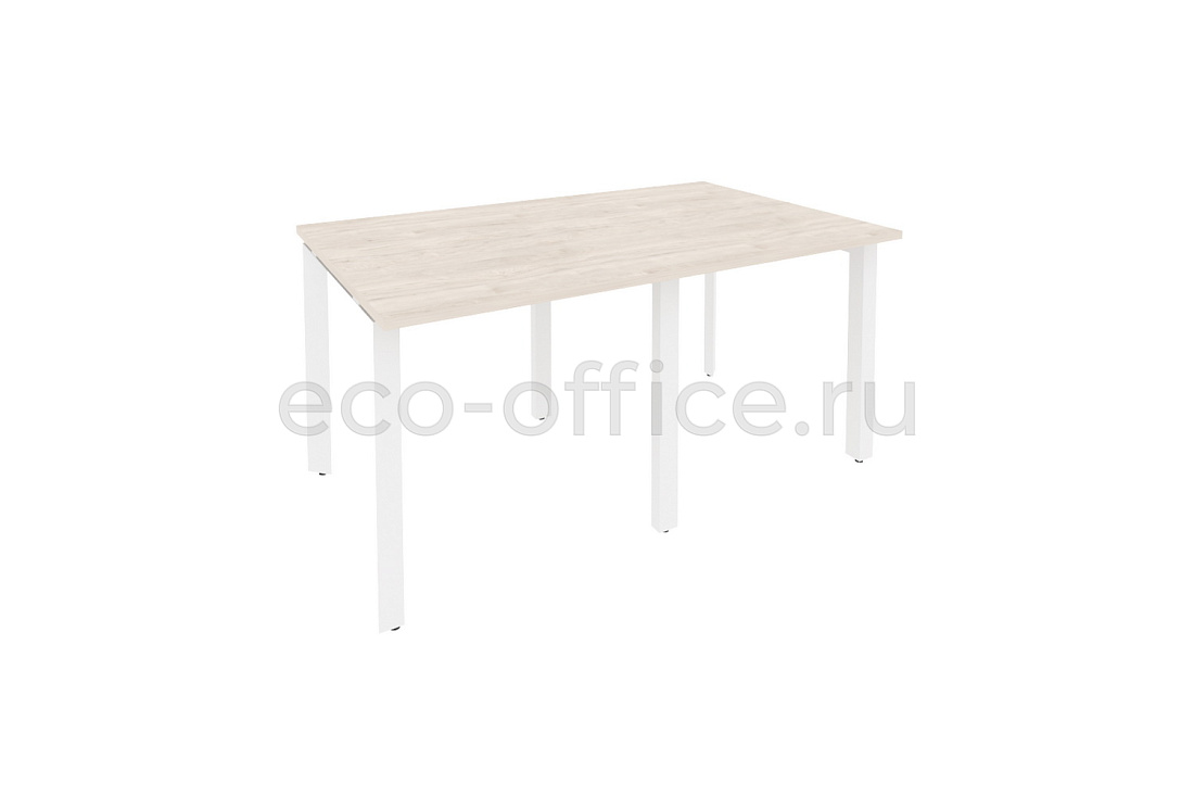 Стол переговорный (2 столешницы) ONIX O.MP-PRG-2.0 Денвер Светлый / Белый металл  купить в Екатеринбурге