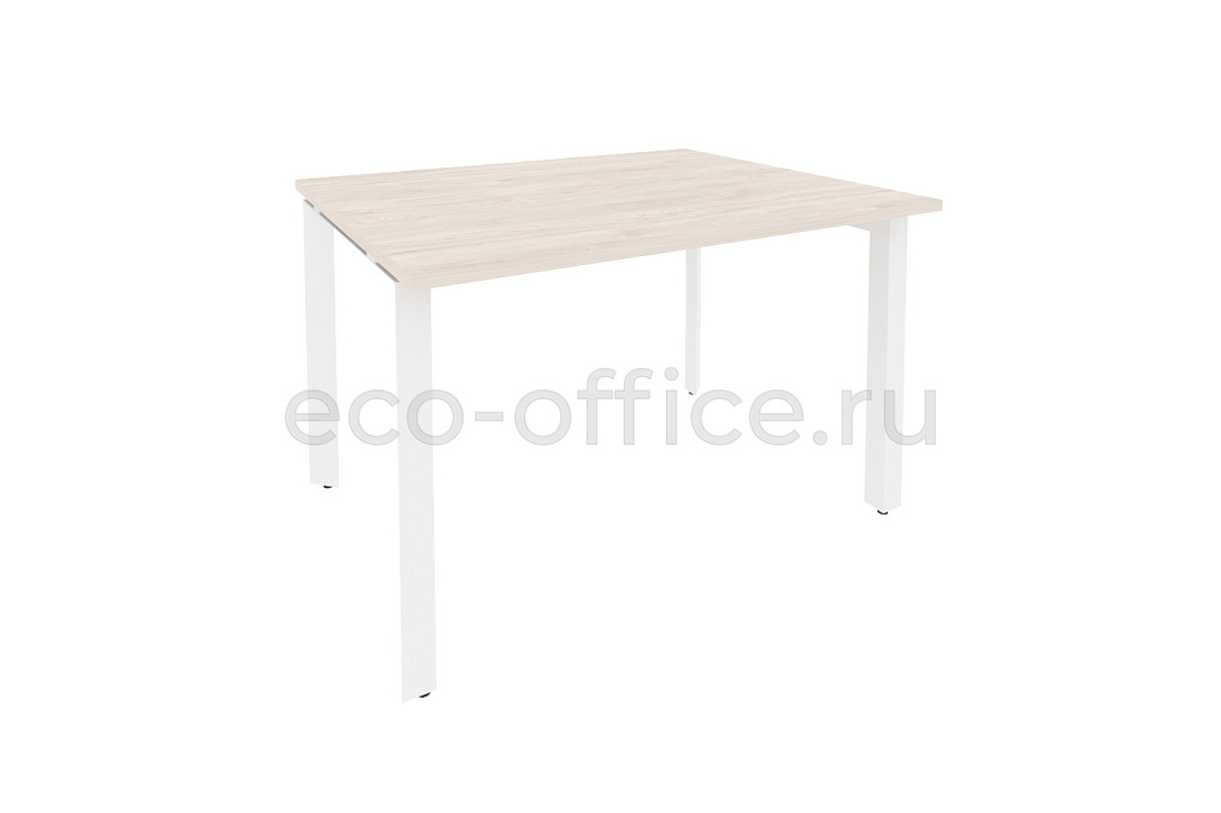 Стол переговорный (1 столешница) ONIX O.MP-PRG-1.2 Денвер Светлый / Белый металл  купить в Екатеринбурге