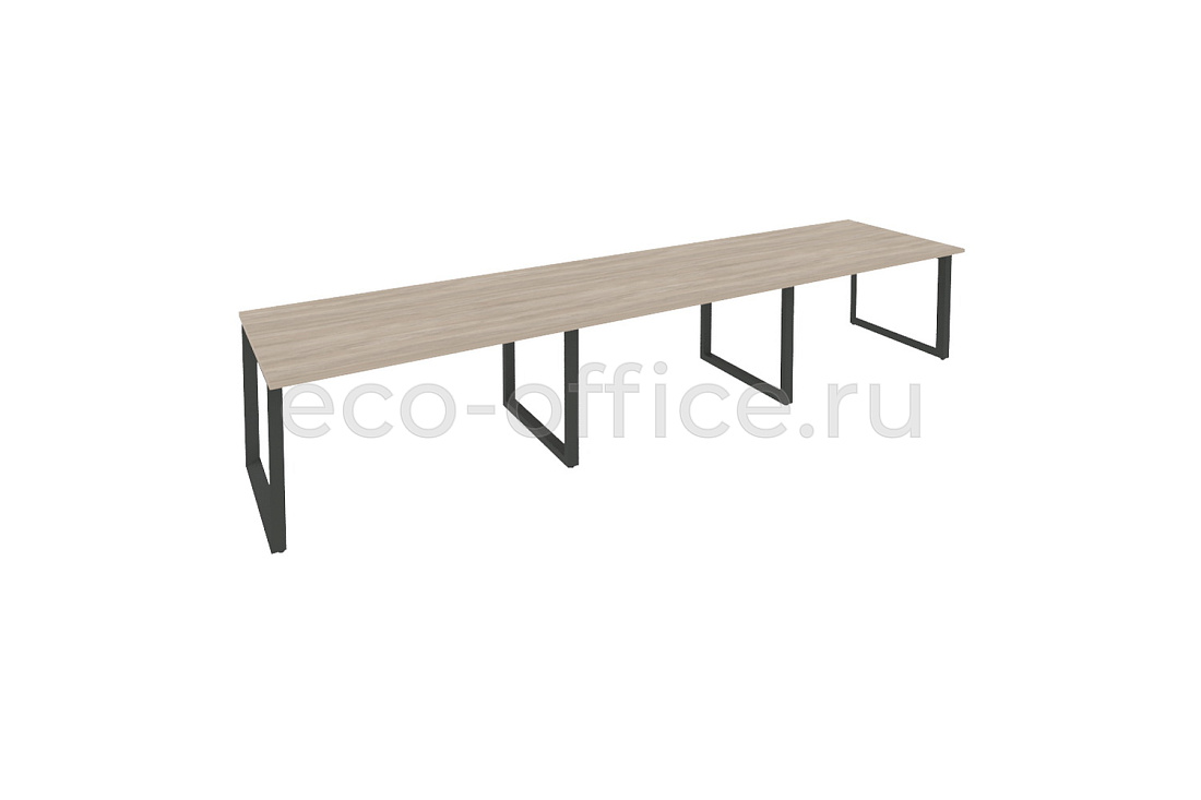 Стол переговорный (3 столешницы) ONIX O.MO-PRG-3.3 Дуб Аттик / Антрацит металл  купить в Екатеринбурге
