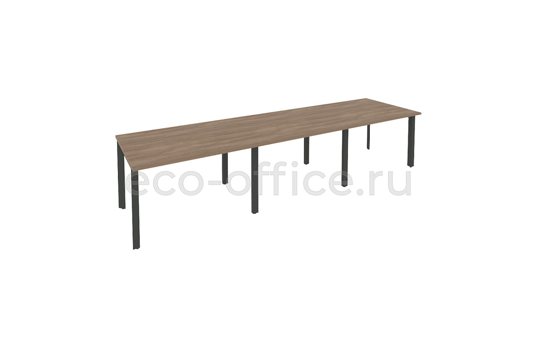 Стол переговорный (3 столешницы) ONIX O.MP-PRG-3.2 Дуб Аризона / Антрацит металл  купить в Екатеринбурге