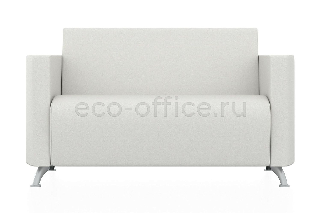 Двухместный диван СИТИ экокожа Euroline 920 Ультра белый купить в Екатеринбурге