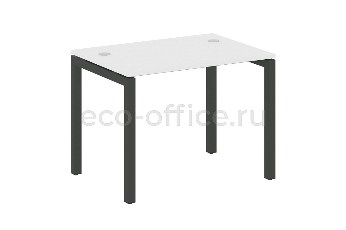 Стол письменный METAL SYSTEM QUATTRO 5x5 50БП.СП-1 Белый / Антрацит металл купить в Екатеринбурге