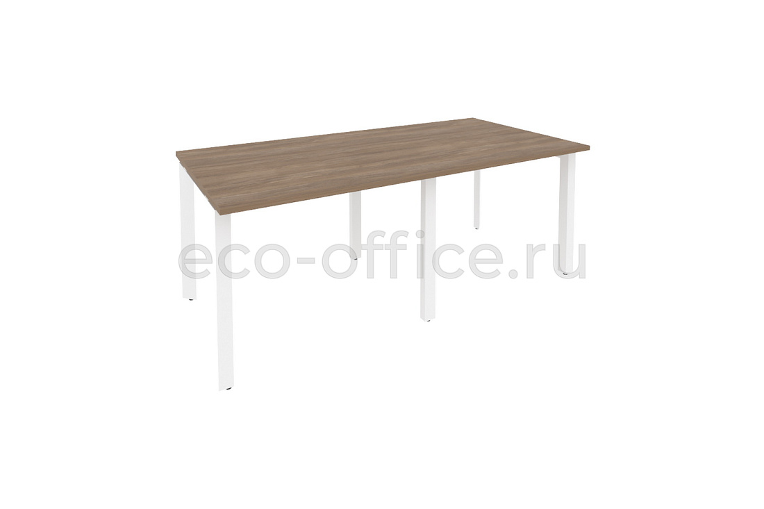 Стол переговорный (2 столешницы) ONIX O.MP-PRG-2.1 Дуб Аризона / Белый металл  купить в Екатеринбурге